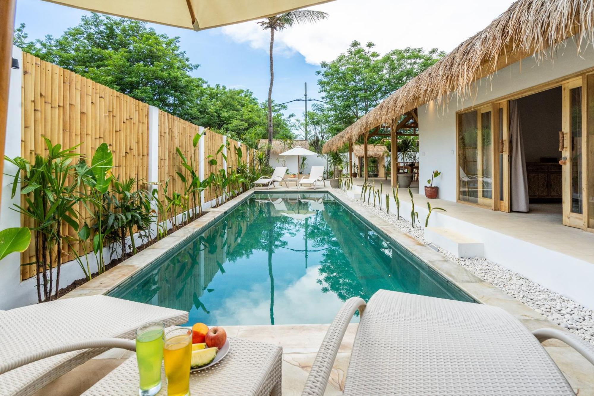 Villa Kelapa Kucing Gili Air Bagian luar foto