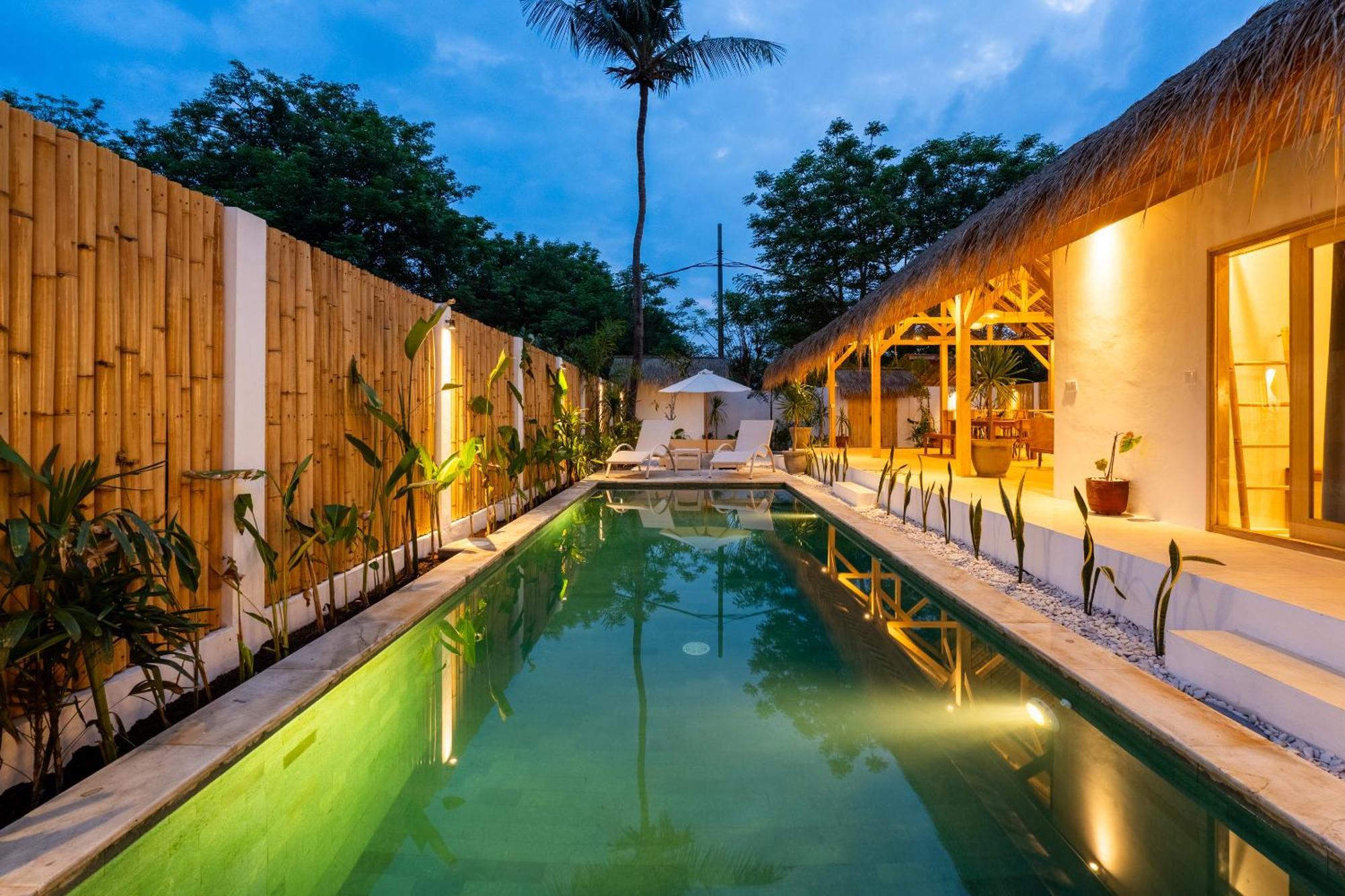 Villa Kelapa Kucing Gili Air Bagian luar foto