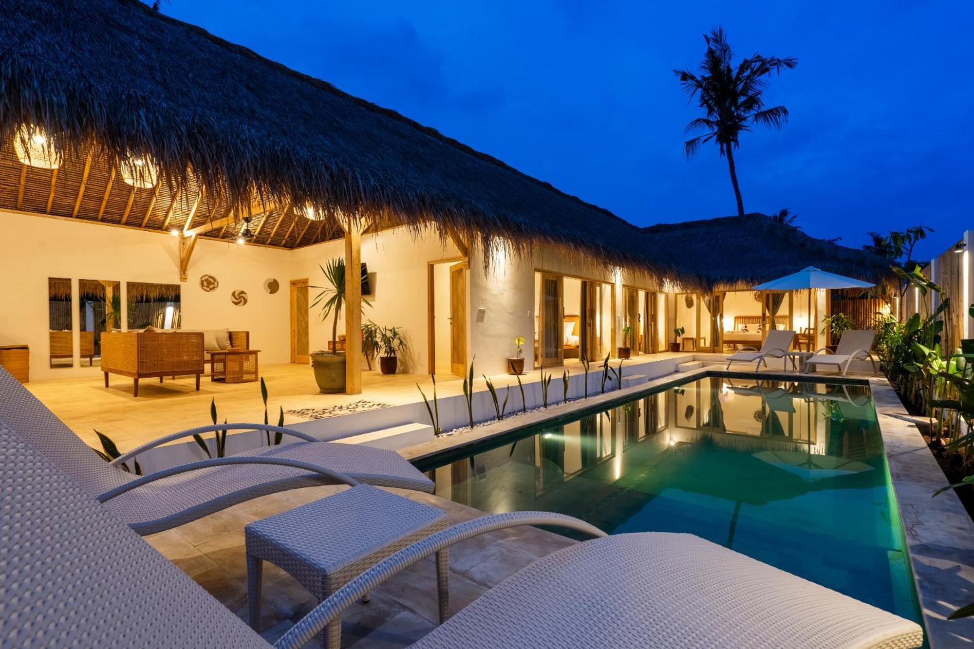 Villa Kelapa Kucing Gili Air Bagian luar foto