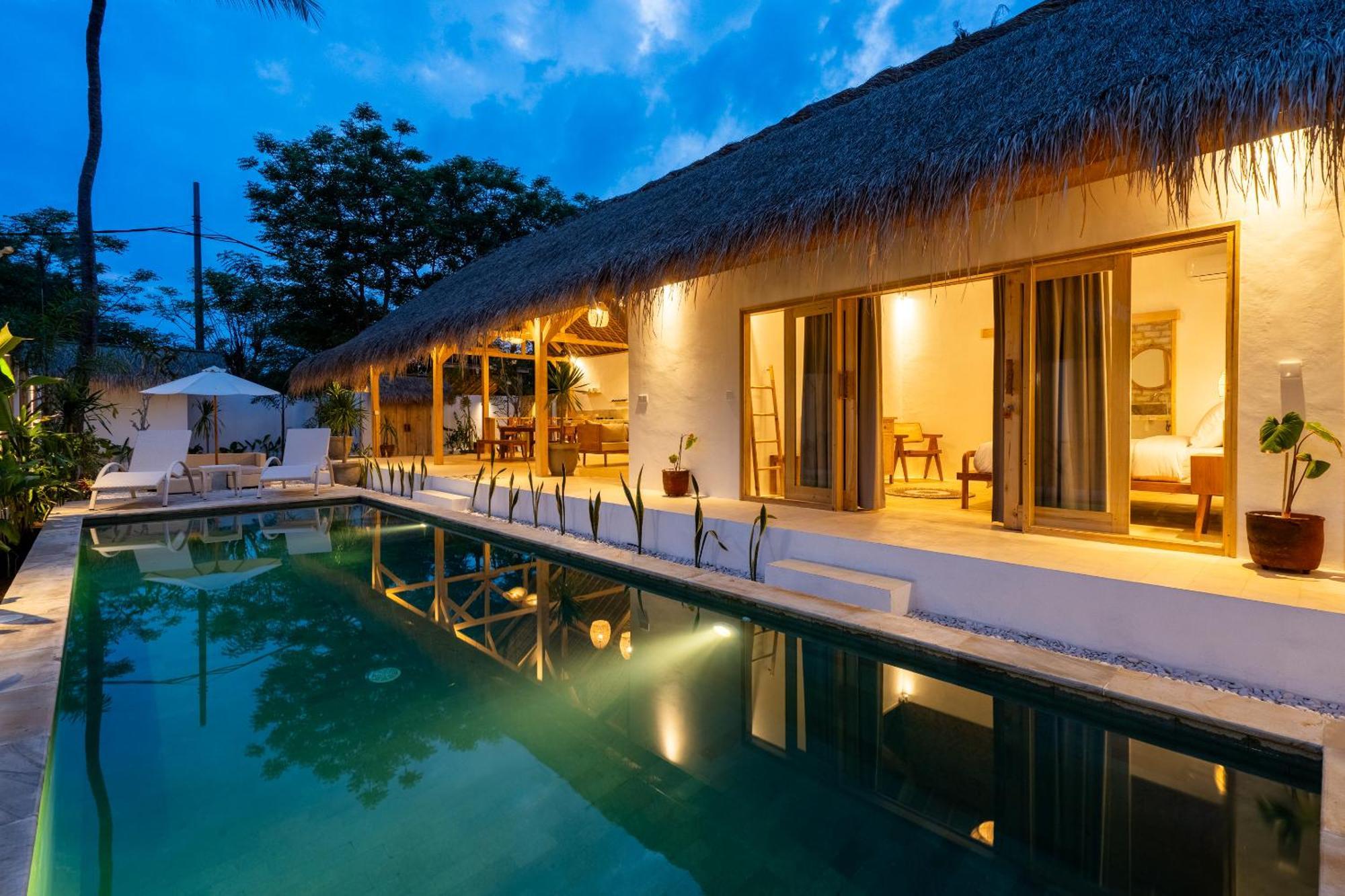 Villa Kelapa Kucing Gili Air Bagian luar foto