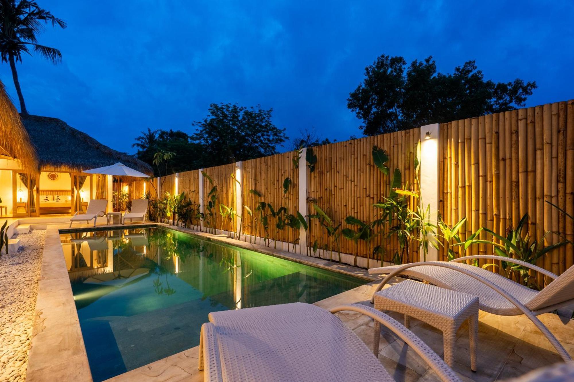 Villa Kelapa Kucing Gili Air Bagian luar foto