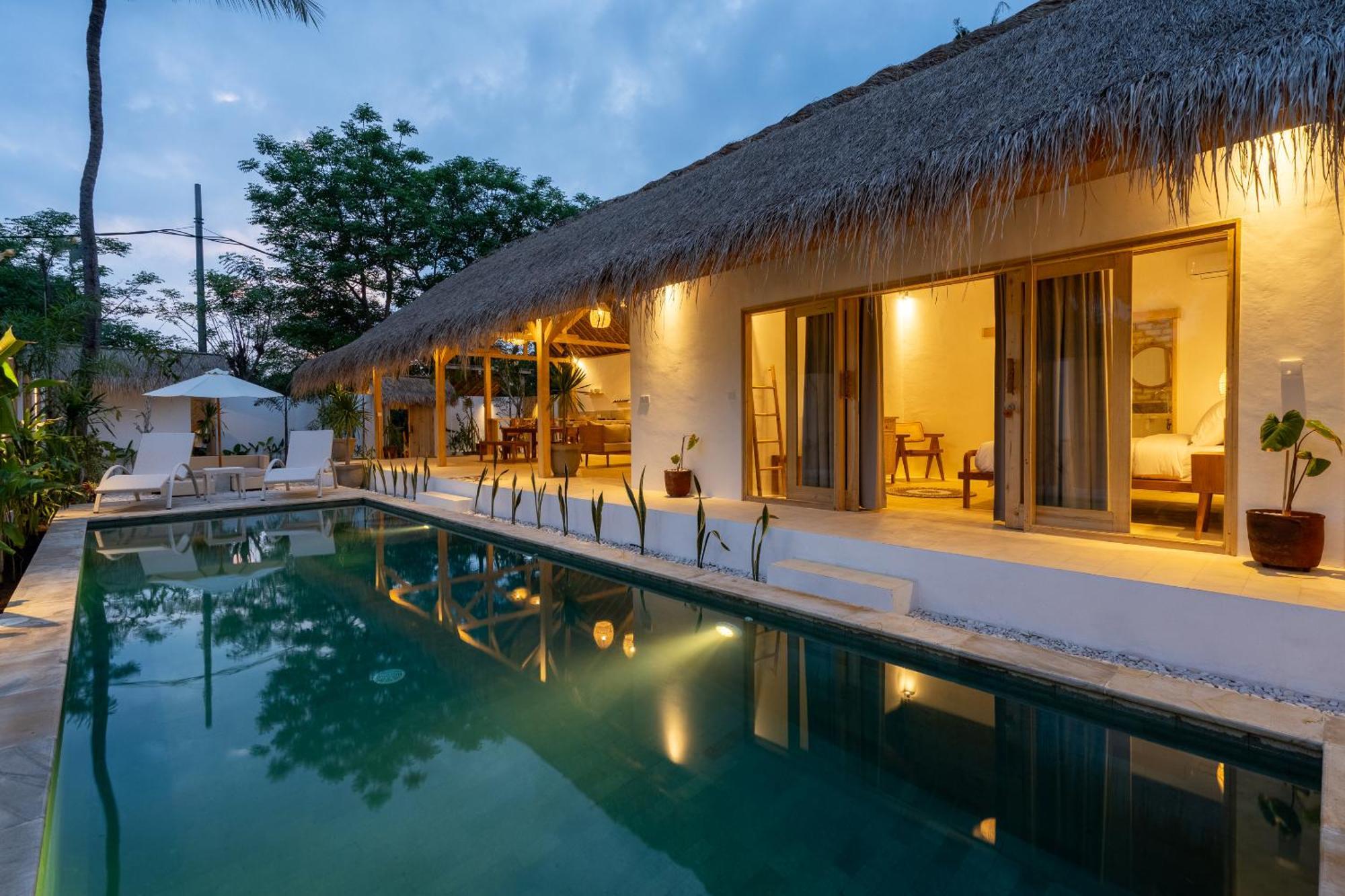 Villa Kelapa Kucing Gili Air Bagian luar foto